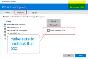 TS Print Dynamic Redirection v3